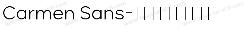 Carmen Sans字体转换